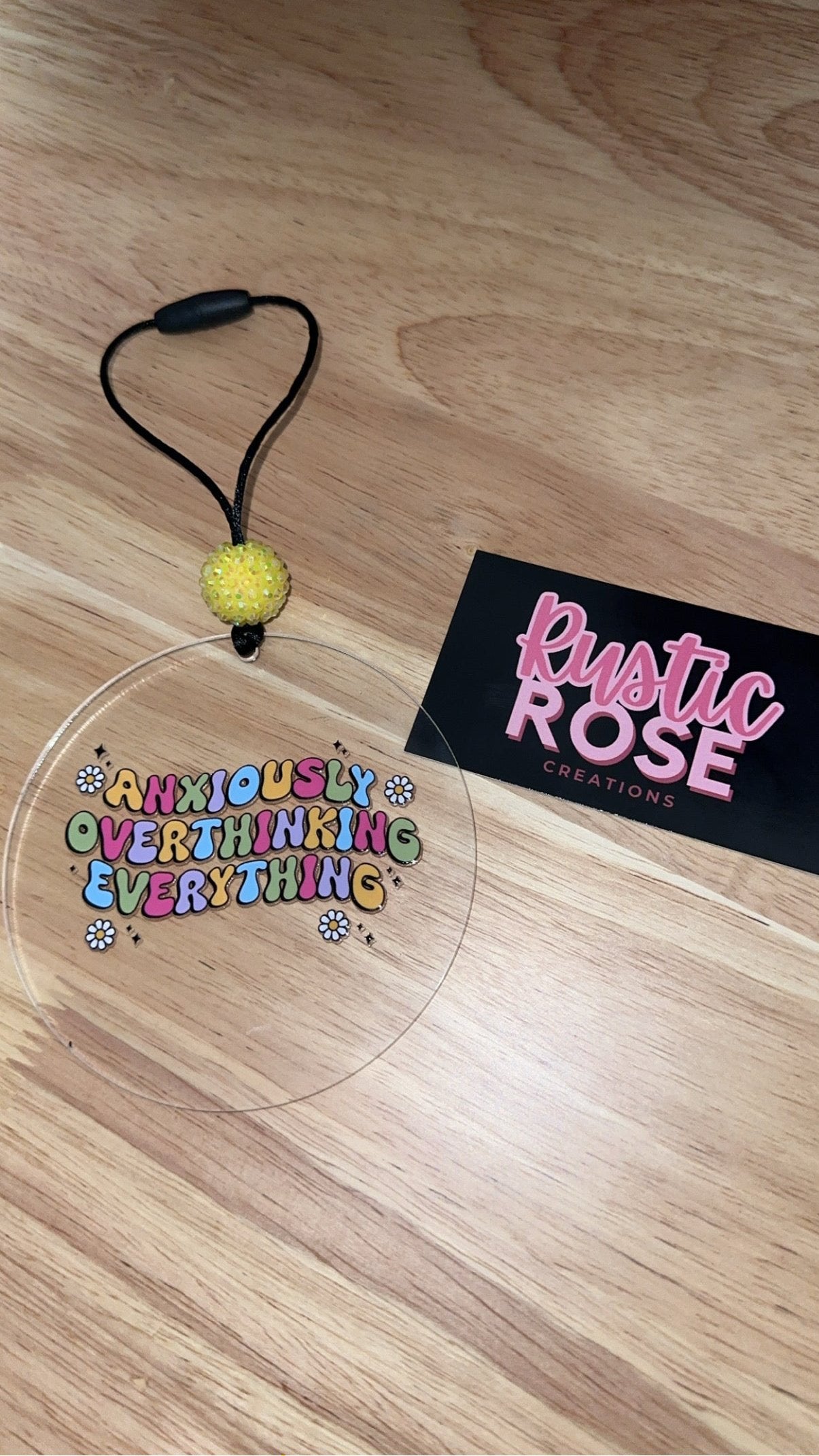 Anxiously overthinking EVERYTHING *Car Charm*