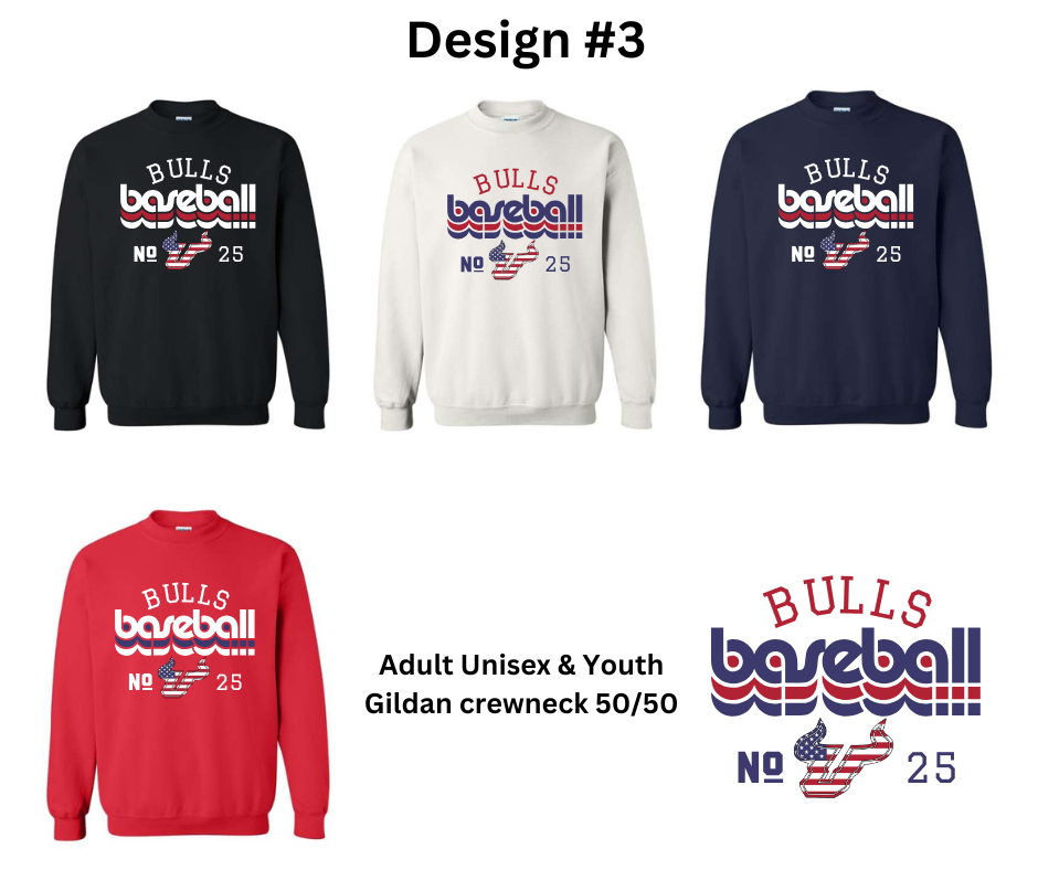 Bulls Baseball Crewneck