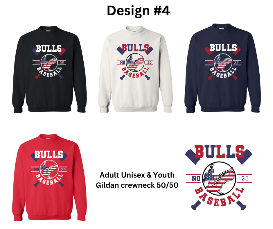 Bulls Baseball Crewneck