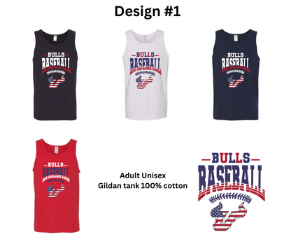 Bulls Baseball Adult / Unisex Tank Top