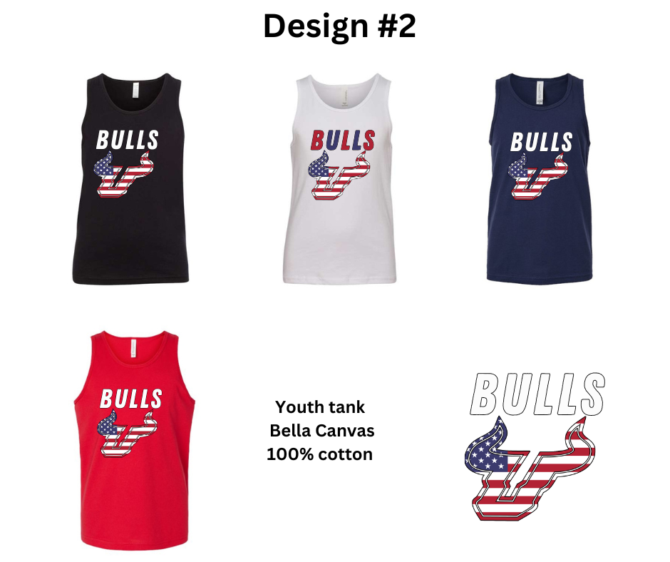 Bulls Baseball Youth Tank Top