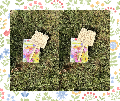 Plant Marker Gift Set w/ Wildflower Seeds