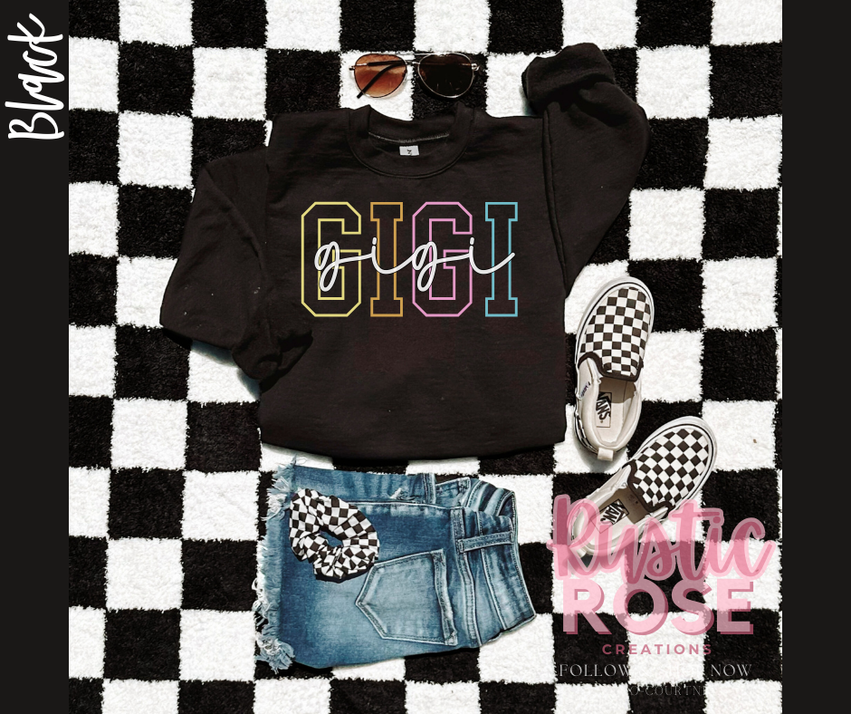 Varsity Letter- Colorful (Custom Name)