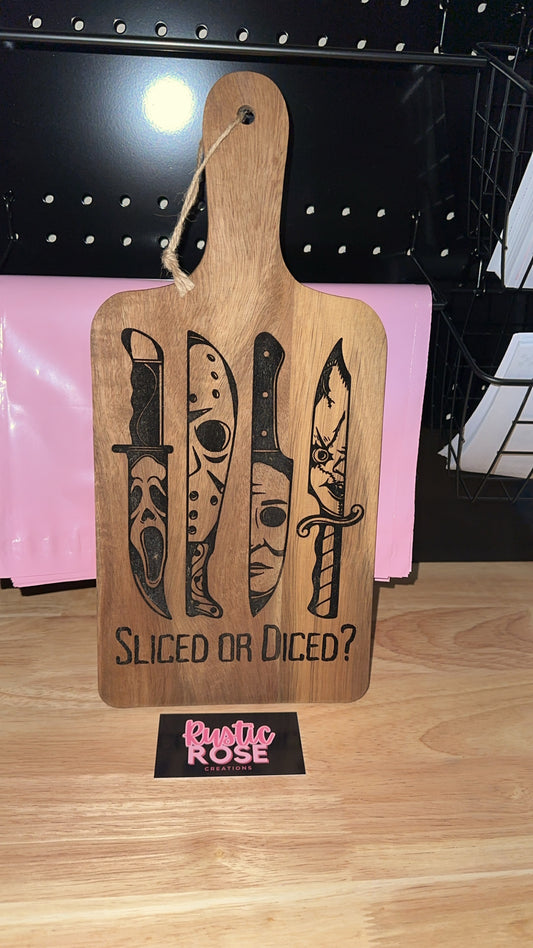 Sliced or Diced Cutting Board