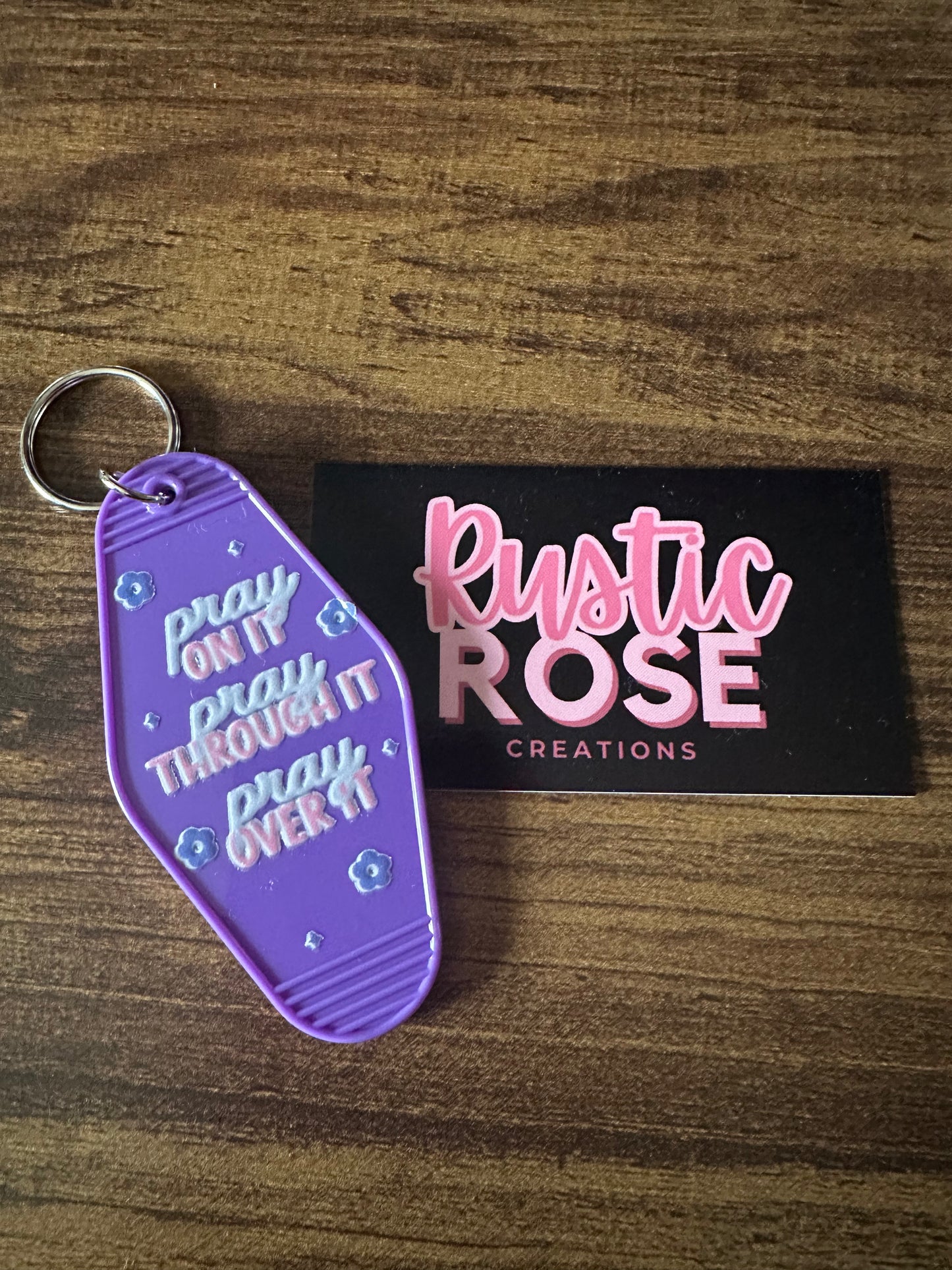 Pray -Motel Keychain