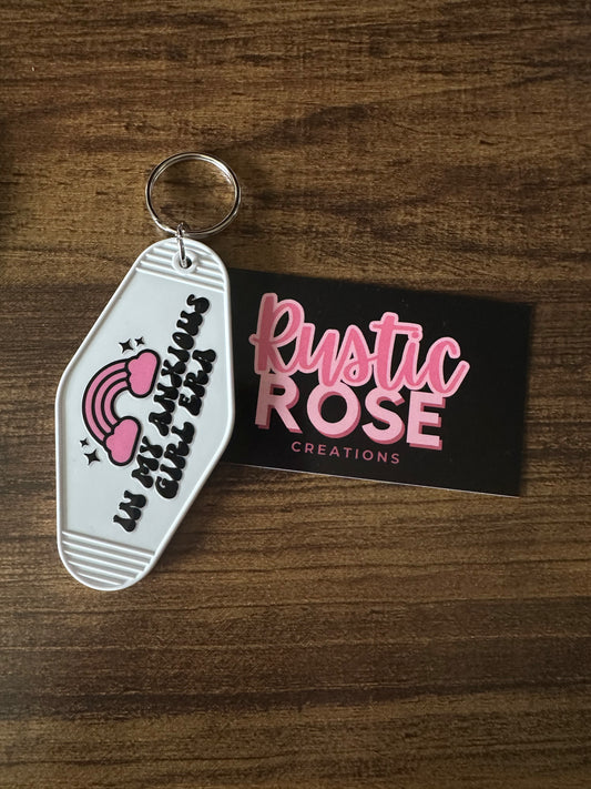In my anxious girl era -Motel Keychain
